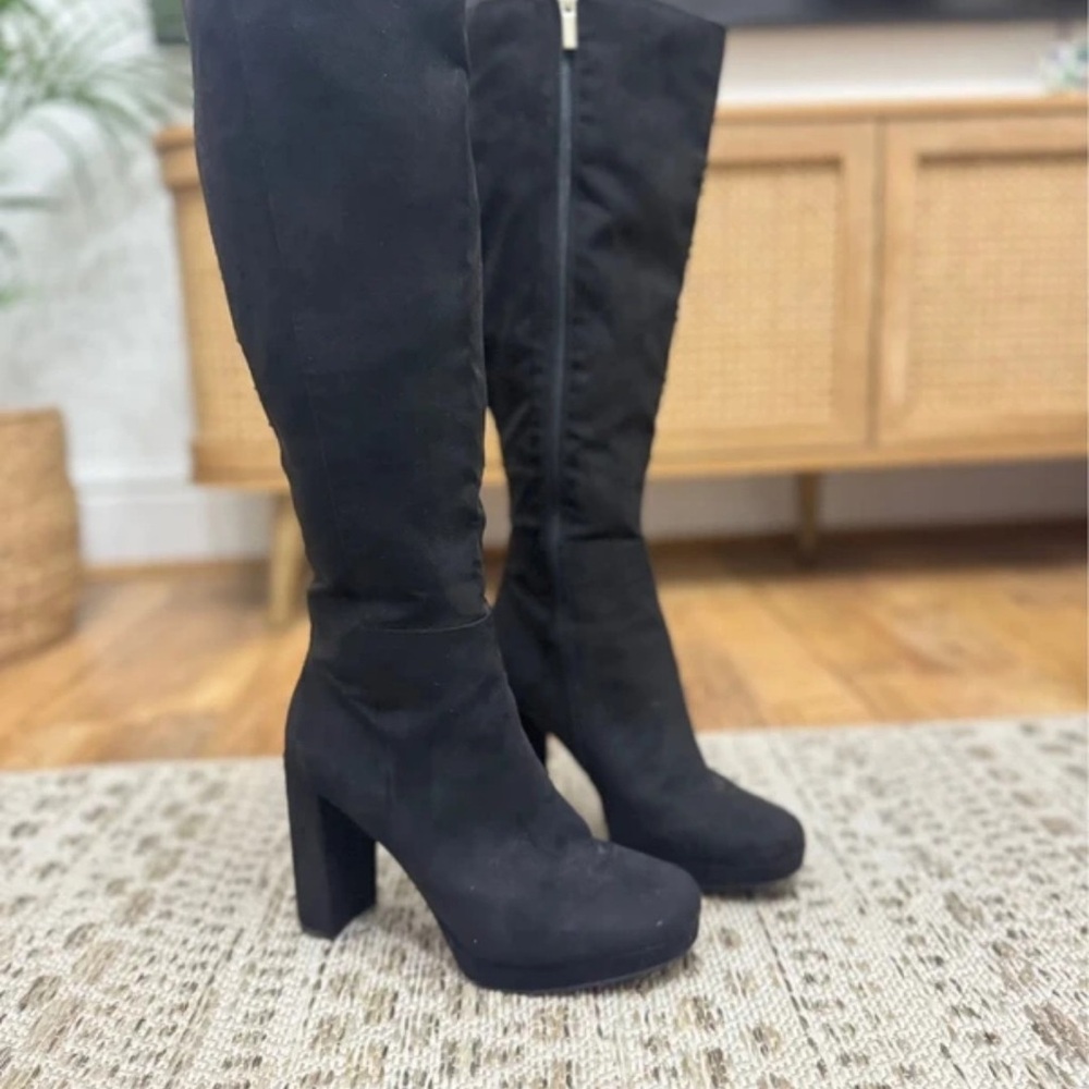 Next Black Heeled Boots for Women